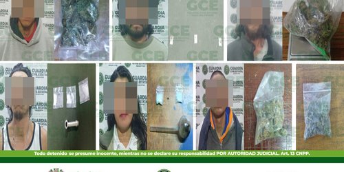 Guardia Civil captura a 19 personas con varias dosis de droga