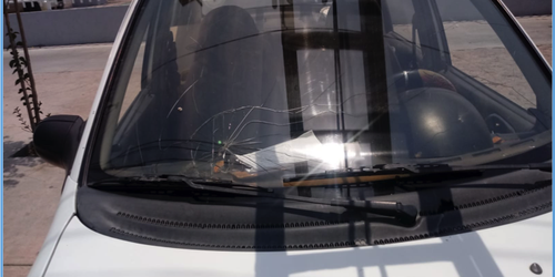 Por daños a unidad vehicular, sujeto es detenido