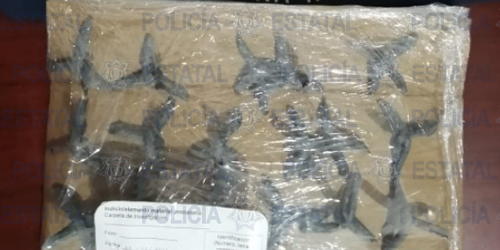 Policía localiza 23 “ponchallantas” en Ciudad Valles