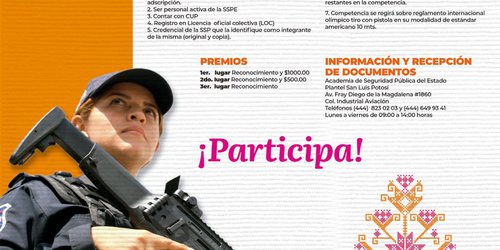 SSPE promueve competencia de tiro individual dirigido a mujeres policías de la institución