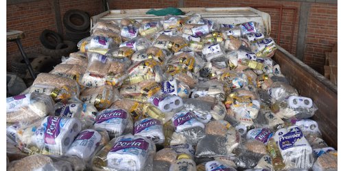 Catean inmueble del Ayuntamiento de Mexquitic y decomisan decenas de despensas