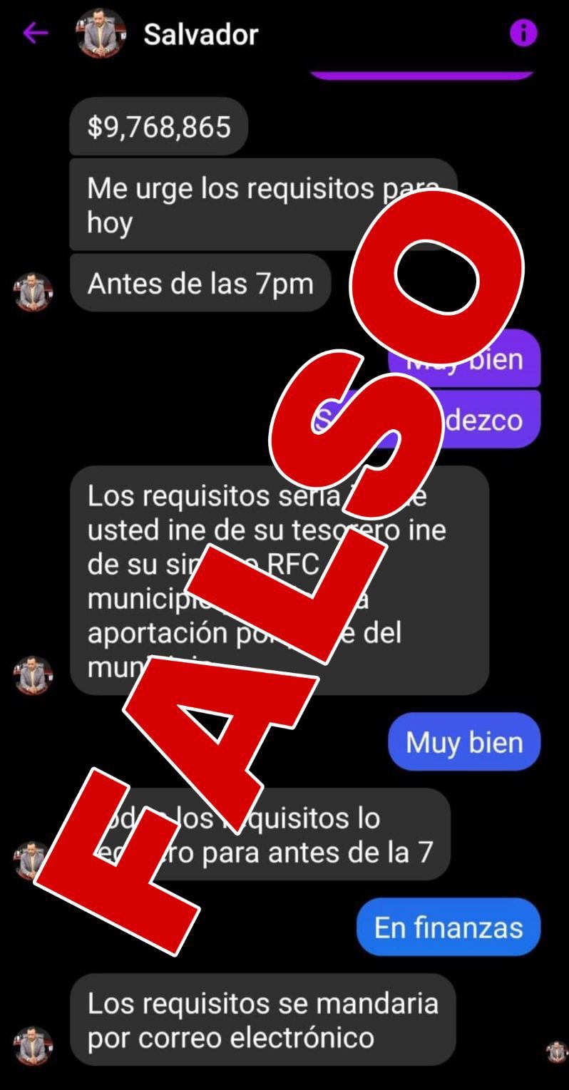 180222 1238, SEFIN, ALERTA SEFIN SOBRE CUENTA FALSA DE WHATSAPP Y FACEBOOK DE SU TITULAR (2).jpeg