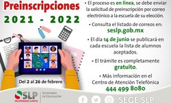 Para preinscripción en línea no se requiere documentación de los alumnos: JRD