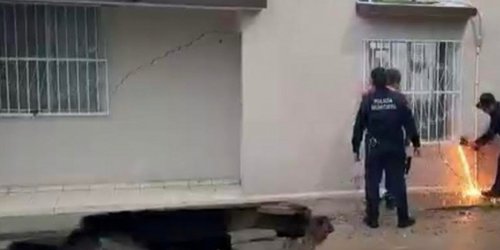 Socavón amenaza con ‘tragarse’ 16 casas en Hermosillo, Sonora