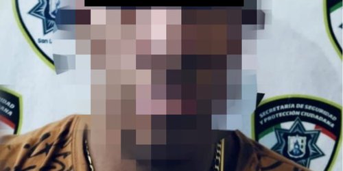 Policía capitalina detiene a un hombre señalado por violencia familiar