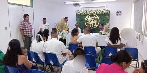 Hubo matrimonios colectivos en Centro Penitenciario de Rioverde