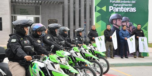 Soledad de Graciano Sánchez fortalece su fuerza policial con 10 nuevas motocicletas