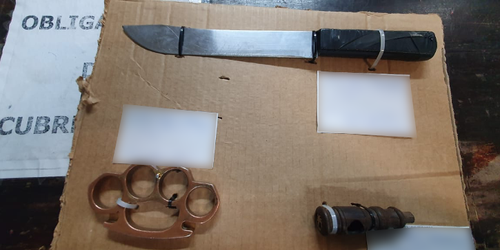 Cuatro personas fueron detenidas por portación de armas prohibidas
