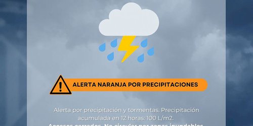 El 112 Comunidad Valenciana ha elevado la alerta por precipitaciones a nivel naranja
