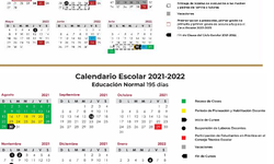 SEP publica calendario escolar 2021-2022