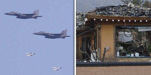 Aviones surcoreanos bombardean accidentalmente una ciudad; al menos 15 heridos