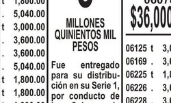 Caé premio millonario de la Lotería Nacional en Ciudad Valles.