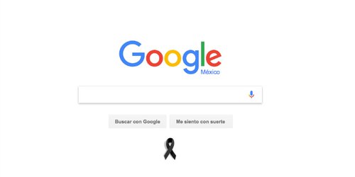 ¿Por qué Google México ha colocado un moño negro en su página de inicio?