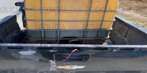Transportaban hidrocarburo ilegal en Matehuala, fueron detenidos