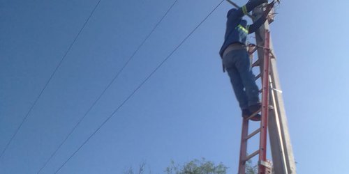Instalaron 20 luminarias LED en Las Pilas de Rioverde