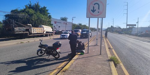 Chocaron motocicletas en el bulevar a Valles