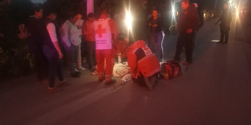 Mujer herida derrapó en moto por culpa de un perro