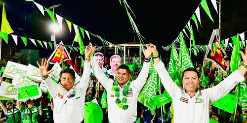 Oscar Bautista pidió el voto en Villa de Reyes
