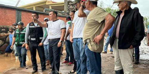 De manera personal, alcalde monitorea ejidos y comunidades por lluvias