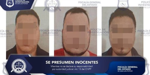 Detienen a tres sujetos imputados por homicidio en Rioverde