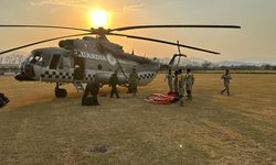 Ejército Mexicano incrementa acciones para combatir incendios forestales en el Estado de San Luis Potosí