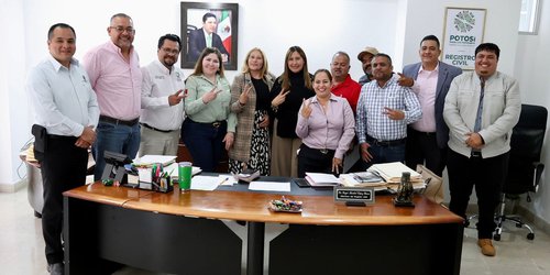 Presidentes municipales de la Zona Media afinan firma de convenio con Registro Civil del Estado