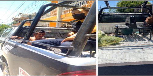 Roba costal de sandías y lo vende en 50 pesos. Presunto es detenido