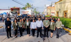 Orquesta Sinfónica Infantil del Refugio engalana ceremonia de honores a la bandera en Ciudad Fernández