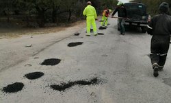 Realiza JEC Programa de Bacheo en caminos rurales