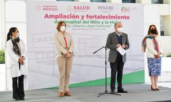 JM Carreras y Lorena Valle entregan ampliación en Hospital del Niño y la Mujer