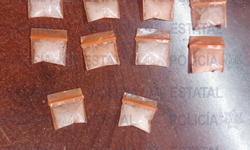 Policía Estatal detiene a presunto objetivo criminal con varias dosis de droga