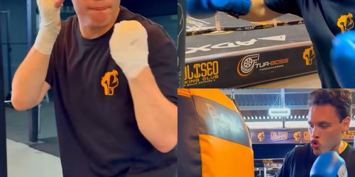 Julio César Chávez Jr. reaparece entrenando boxeo tras recibir su libertad condicional