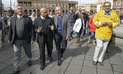 Encabeza Gobernador Juan Manuel Carreras simulacro en Palacio de Gobierno