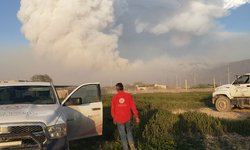 Incendio en Guadalcazar atienden Gobierno y voluntarios