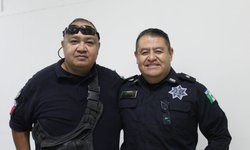 Se despiden con honores dos agentes de la Policía Estatal