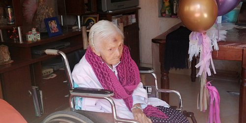 Con 108 años de edad, Petra Bárcenas es la persona más longeva de Rioverde