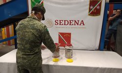 Ejército Mexicano asegura más de 3 kilos de metanfetamina en Aeropuerto Potosino