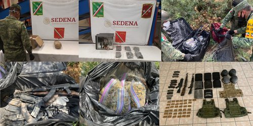 SEDENA decomisó 15 armas y casi tres mil kilos de droga durante el mes de julio