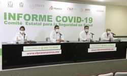 Por quinto día consecutivo más casos del COVID en SLP