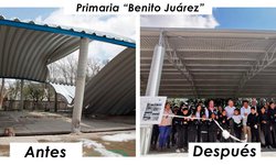 JM Carreras entrega rehabilitación de escuelas siniestradas por tromba del 2018 en Venado
