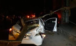 Ciudad sin luz SLP por fuertes vientos: Árbol cae y aplasta automóvil
