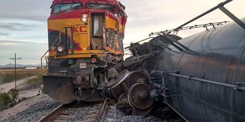 Descarrilan 30 vagones de Ferrocarril en Estación Catorce