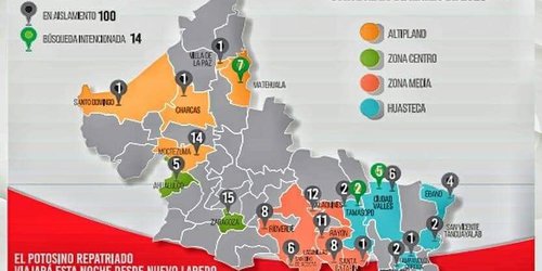 Hay 100 connacionales aislados en el estado, 48 de la ZM