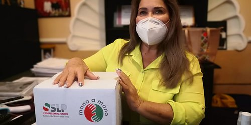 Gobierno del Estado ha entregado 3,500 apoyos alimentarios en la región media