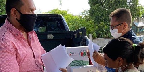 Sigue entrega de apoyos alimentarios por Delegados Estatales