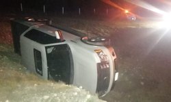 Médico maicense herido, al volcar camioneta en súper Cerritos-Tula