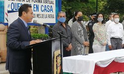 En acto cívico de Niños Héroes, reconocen a quienes luchan contra el Covid 19