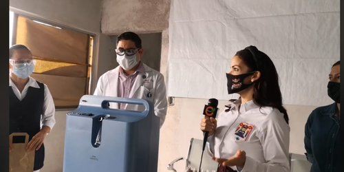 Mujeres con AUR y Corporativo Urbiola donan respirador al Hospital de Rioverde