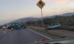 Choque en la carretera Rioverde a San Ciro