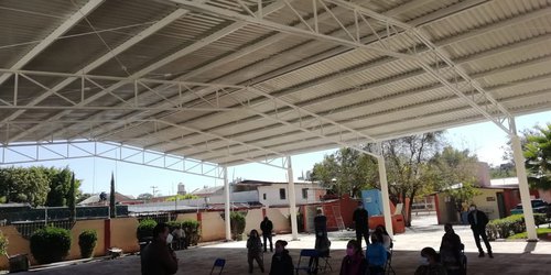 Terminó obra de techado de cancha en primaria de San Diego